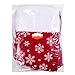 Unomor 6 Pack Super Large Christmas Stockings Socks with Snowflake Design for Xmas Holiday Fireplace Decorations 18-Inch Red