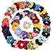 Hair Scrunchies Velvet Scrunchies Set Elastic Hair Bands Scrunchies Hair Ties Ropes Scrunchies for Women Girls Hair Accessories 52 Pack