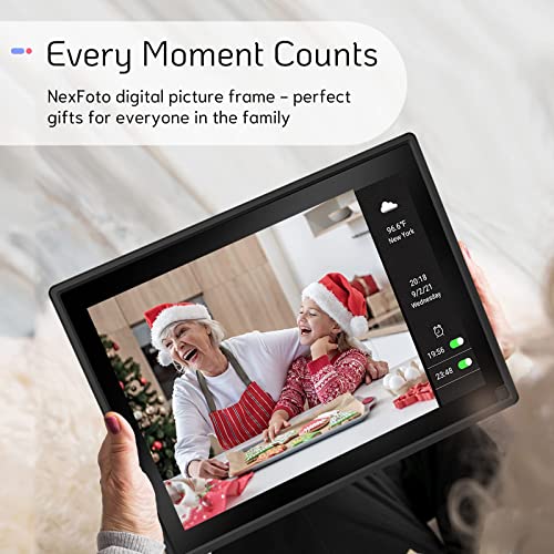 NexFoto Digital Photo Frame, WiFi Electronic Picture Frames 10.1 Inch