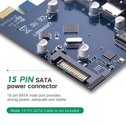 UGREEN-3-Port-PCI-Express-USB-30-Card-with-101001000Mbps-Gibabit-Lan-Adapter-Converter-for-Desktop-PC