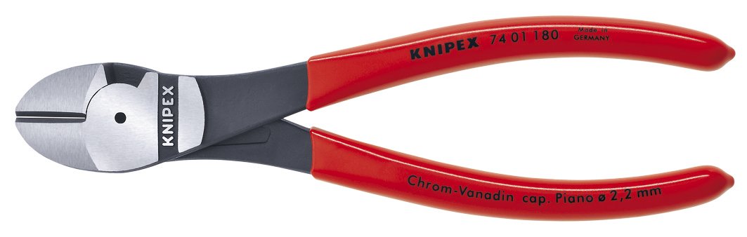 KNIPEX - 74 01 180 Tools - High Leverage Diagonal Cutters (7401180), 7-1/4 inches