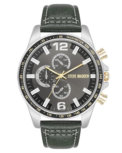 Montre à Bracelet pour Homme, Gris/Bicolore, Sangle