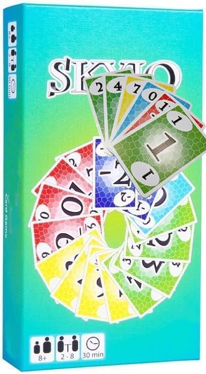 Skyjo Card Game for Adults,The Ideal Game for Fun, Entertaining and exciting Hours of Play with Friends and Family-English Version