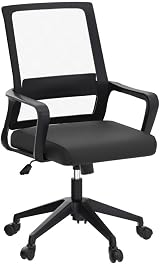 T-THREE Adjustable Ergonomic Office Chair Mesh Back Lumbar Support Black view 5