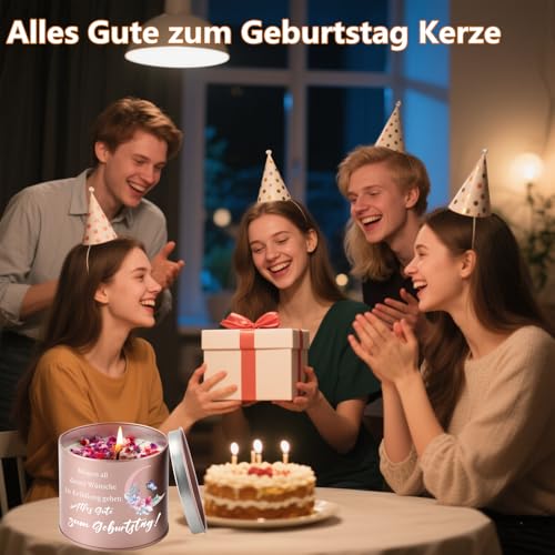 Prstenly Birthday Gift for Women, 9 oz Birthday Candles Gifts | Birthday gifts for mum grandma daughter sister best friend 18 30 40 50 60 birthday wife