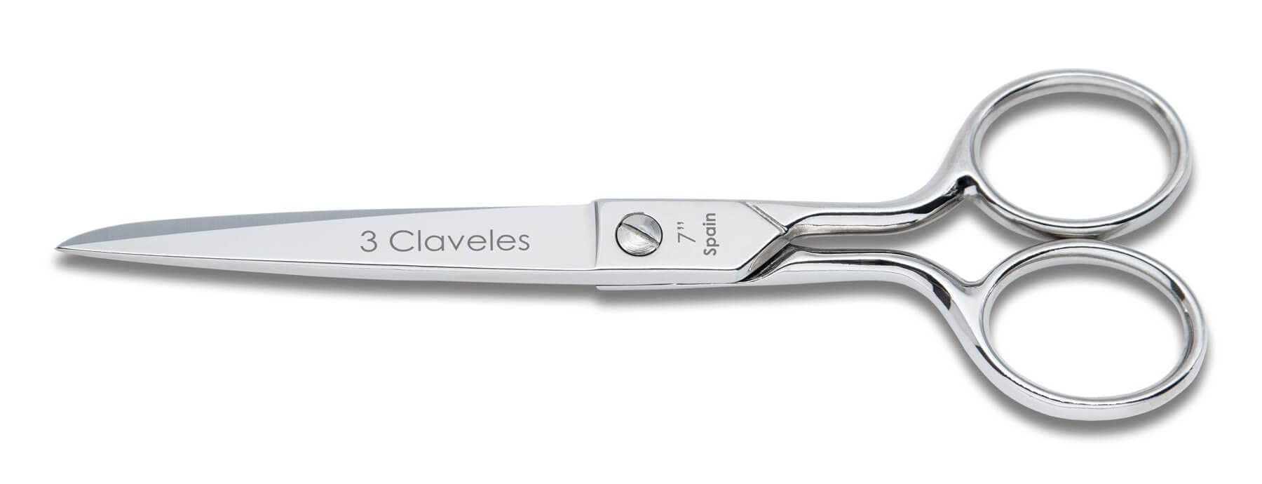 3 Claveles Castilian Sewing Shears 7 Inches