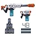 X-SHOT Excel Max Attack and Hurricane Foam Clip Blaster Combo Pack (48 Darts, 2 Extra Clips, 6 Cans) by ZURU
