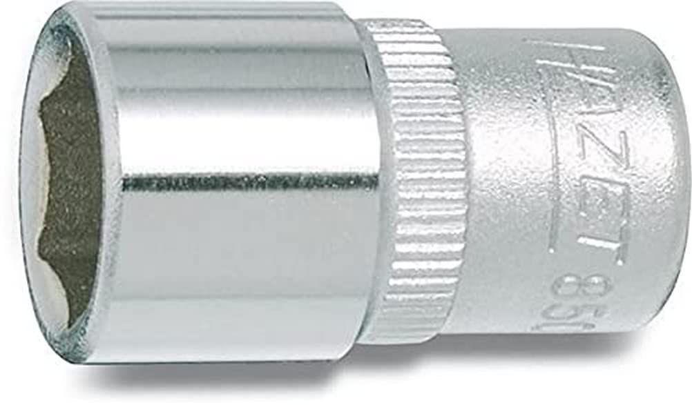 HAZET 850A-1/2 25 mm 6-Point Hexagon Traction Profile Socket - Chrome-Plated/Polished