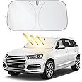 Car Shade Front Windshield-Portable Folding Strong UV&Heat Resistant Sun Blocker- Keeps Car Cool,Universal Windshield Cover Sun Shade Fit Car, Truck, SUV (XL(62.99 * 33.46inch))