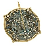 Rome 2303 Happiness Sundial, Solid Brass with