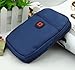Big Mango Multipurpose Big Capacity 2 Layers Waterproof Cellphone Nylon Pouch / Belt Waist Bag / Pocket Money Purse for Samsung Galaxy Note 2 Note 3 Galaxy S4 S3 Apple iPhone 5 5s with Key Clip ( Dark Blue )