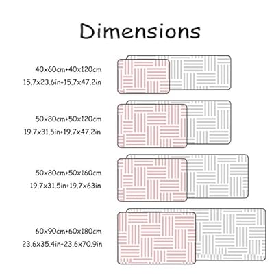 Livencher Kitchen Rug Sets 2 Piece Rugs Runner Non-Slip Washable Home Carpet Tropical Pineapple Summer Fruits Farmhouse… 51F6hSQK%2BQL