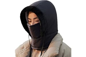 BAUFIX 2025 New Plush Warm Full Coverage Windproof Hat with Earflaps, Unisex Windproof Warm Ear Protection Face Protection Hat