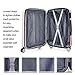Fochier 3 Piece Expandable Spinner Luggage Set Hard Shell Lightweight Suitcase Rose Gold
