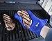 Kuhlz Ultra Heat Resistant Five Finger Silicone Oven Mitts (Midnight Blue)