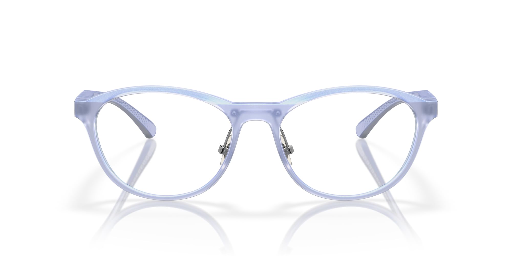 Photo 1 of Oakley Women's OX8057 Draw Up Round Prescription Eyewear Frames, Matte Dark Stonewash Opaline/Demo Lens, 56 mm