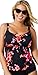 Beach Belle Women's Plus Size Poppies Flared Tankini Top