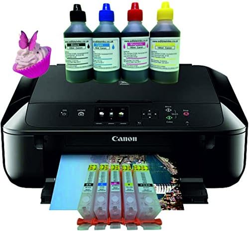 Canon Pixma MG5750 Printer with Refillable Cartridges & 400ml of Edible Ink