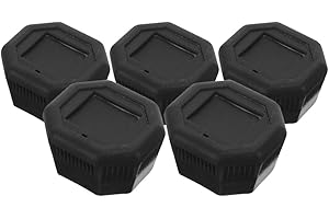 Alipis 5Pcs Tennis Racket Handle End Caps Plastic Butt Covers Non-Slip Tennis Racquet Grip Protectors for