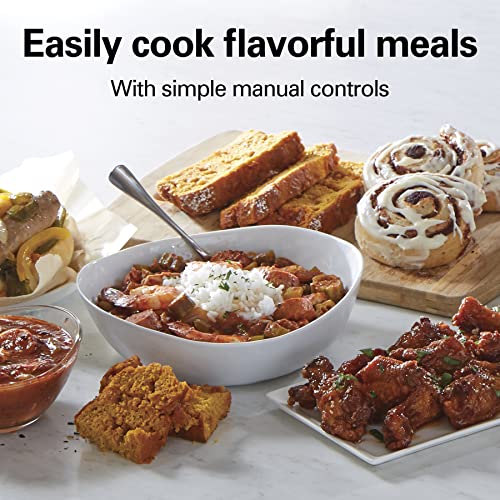 Hamilton Beach 4Quart Slow Cooker with 3 Cooking Settings, Dishwasher
