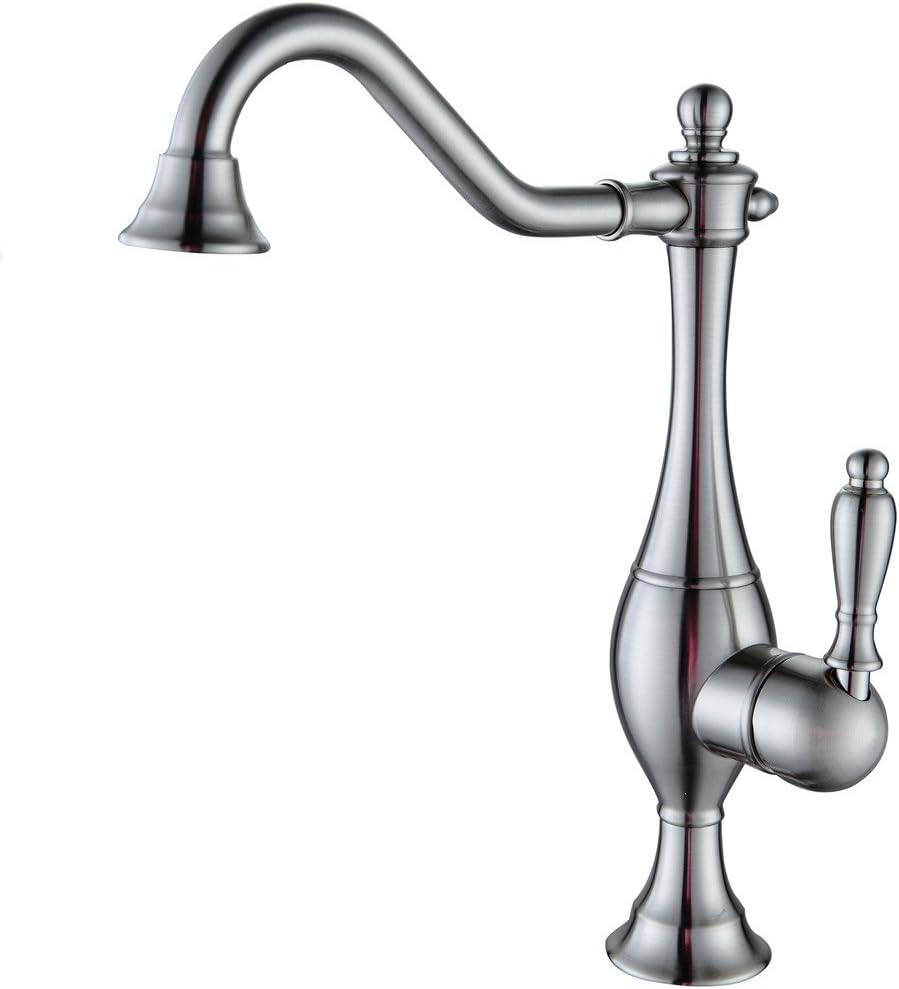 Vintage Style Faucet Brass Nickel Brushed Bathroom Sink Mixer Tap Basin Faucet