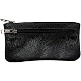 MILITARIA STUFFS Vintage Leather Pencil Case Pouch, Pen Pouch for Work and University, for Men and Women Elegant &amp; Practical Brown Leather Pencil Cases for Adults Perfect for Office (Black) (Black)