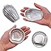 MelonBoat Metal Bath Bomb Molds Fizzies Set of 5, 4 Shell Shape, 6 Hemispheres (2-3/8