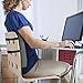 Easy Posture Brands Lumbar Support Cushion Back Pillow for Office Chair or Car Lower Back Pain Relief - 100% Memory Foam Black or Gray (Bonus Cover)
