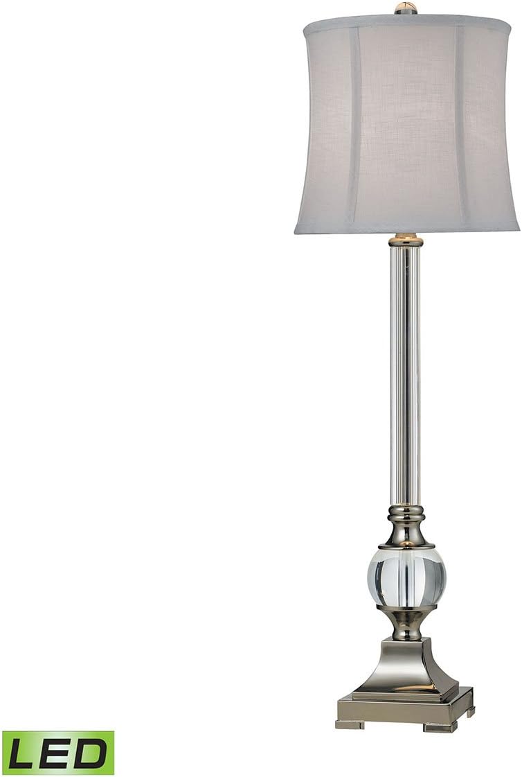 small brushed nickel table lamp