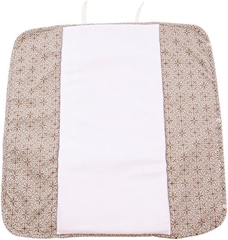 The Plush Pad Portable Changing Pad with Memory Foam, Morocco Brown Pattern