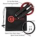 Adjustable Speed Jump Rope for Crossfit, MMA, Boxing, Fitness Training, WOD; Skipping, Double Unders; Ball Bearings; Anti Slip Handles; Includes Free Carrying Bag, 2 10ft Rope Cables (1 Red, 1 Black)