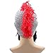 GIANCOMICS Red Tassel Roman Halloween Cosplay Knight Helmet Visor Beanie Knit Hat Cap Grey LM03