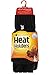 Women's Pair of Heat Holder Thermal Cable knit FINGERLESS mitten cap Gloves Black