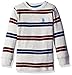 U.S. Polo Assn Little Boys' Long Sleeve Thermal Bengal Striped Pullover Shirt, Oatmeal Heather, 5/6
