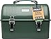 Stanley Classic Lunch Box 5.5 qt | Vintage Metal Lunchbox | Durable Meal Container with Handle and Latch | Stores Food, Drinks, Thermos, Water Bottle | Hammer Tone Green