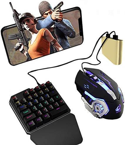Romsion PUBG Mobile Phone Game Controller Mouse Keyboard Battledock Converter