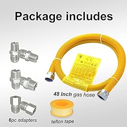 TT FLEX Gas Connector Kit, Gas Hose Gas Line for