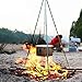 RONSHIN Outdoor Portable Camping Tripod Cooking Grill Campfire Picnic High Strength Alloy Hanging Pot Holderthumb 1