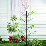 Fun Express Metal Bottle Tree (45 Inches Tall with Marble Tips) Wine Yard Decorations