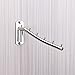 Zivisk 2 Pcs Folding Wall Mounted Clothes Suit Hangers Rack with Swing Arm Stainless Steel Heavy Duty Coat Hook for Bathroom, Bedroom, Laundry Room - Silver