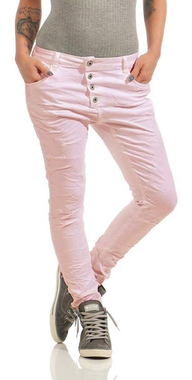 Lexxury 10118 Knackige Damen Jeans Röhrenjeans Hose Boyfriend Style Damenjeans Streetstyle