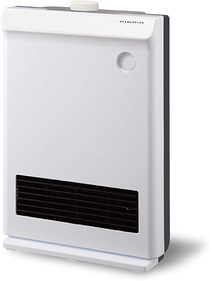 Amazon ドウシシャ セラミックヒーター 大風量 メカ式 ダイヤルタイプ 転倒offスイッチ付 ホワイト ピエリア ドウシシャ Doshisha ホーム キッチン