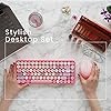 Perixx-PERIDUO-713-Wireless-24-GHz-Mini-Keyboard-and-Mouse-Combo-Retro-Round-Key-Caps-Pastel-Pink-UK-Layout Perixx PERIDUO-713 Wireless 2.4 GHz Cute Keyboard and Mouse Combo, Retro Round Key Caps, UK Layout, Pastel Pink