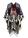 Plus Size Pashmina Scarf Shawl Cape Wrap Crochet Poncho Wine Red