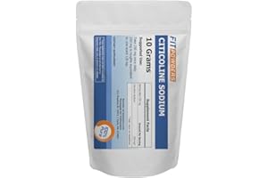 FitPowders Citicoline Powder, CDP Choline Powder Pure with Scoop, Non-GMO, Cognitive Supplement for Memory and Learning (10 Grams)