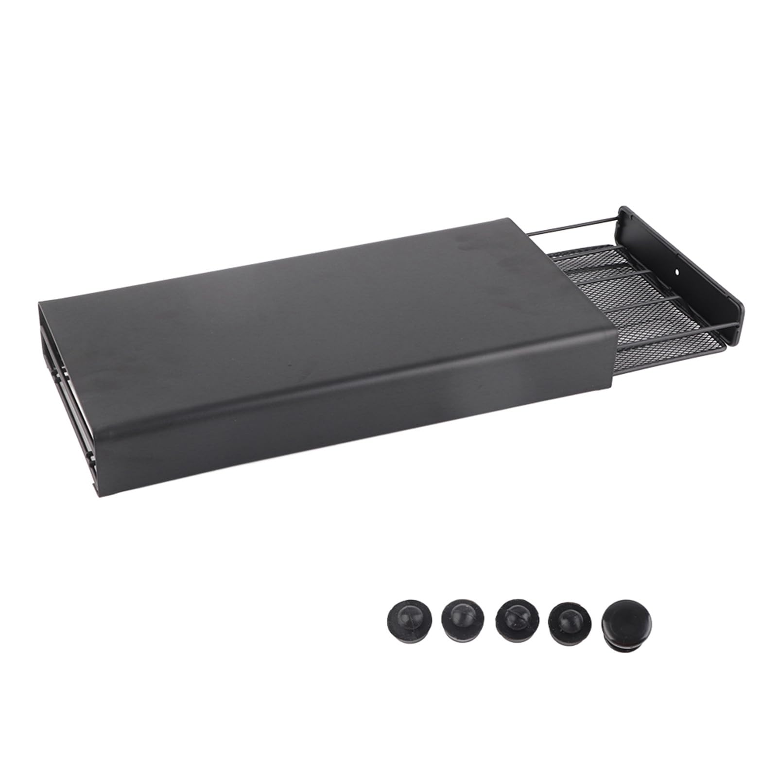 Coffee Capsules Holder Coffee Pod Holder Drawer Black Pod Storage Drawer Capsule Stand with Mesh Compartments 40 Capsules Stacking Stand Drawer Box for Storage Coffee Pods, 14.8 X 6.9 X 2in