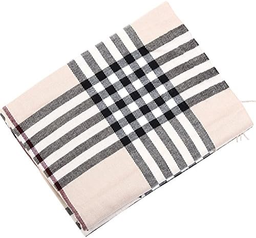 Shinieny Women's Blanket Tassels Soft Wrap Plaid Tartan Cashmere Shawl Scarf