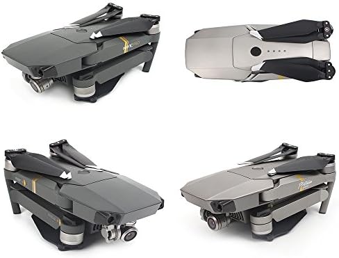 Sonic Heaven 2 Pairs Low-Noise Quick-Release Folding 8331 Propellers Props Blades for DJI Mavic Pro / Platinum (Silver)