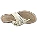 Bandolino Jo Women Open Toe Synthetic Ivory Thong Sandal