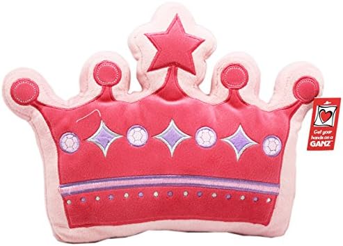 Exquisite Pink Colored Princess Crown Plush Pillow (10in)